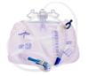 Drain Bags w/ Anti-Reflux Tower and Clamp, 2000ml (Case of 20)