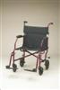 Excel Freedom Transport Wheelchair w/ Detachable Footrests (19", Silver)