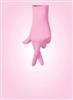 Pink Stretch Vinyl Exam Glove, Extra-Small