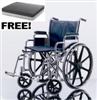 Medline Excel Extra Wide Wheelchair - 22" x 18" with Desk Arms and Elevating Legrests