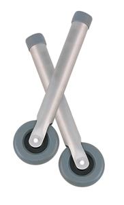 Drive Medical 3" Walker Wheels with Glide Caps (Blue)
