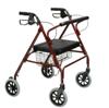 Drive Medical Go-Lite Bariatric Rollator (Red)