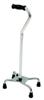 Drive Medical Bariatric Heavy Duty Large Base Quad Cane with Vinyl Contoured Hand Grip