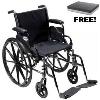 Drive Medical Cruiser III Lightweight Wheelchair - 18" with Desk Arms and Elevating Legrests