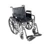 Drive Medical Silver Sport 2 Wheelchair - 16" with Desk Arms and Swingaway Footrests