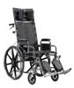 Drive Medical Sentra Full Reclining Wheelchair - 16" with Desk Arms
